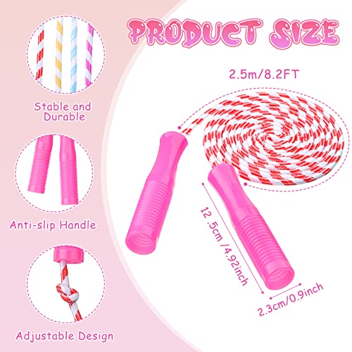 Aoriher 15 Pack Jump Rope Kids Adjustable Nylon Fitness Skipping Ropes