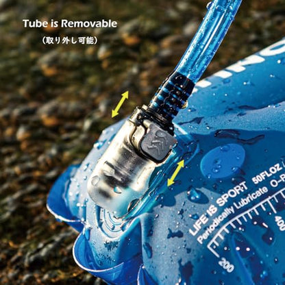 TRIWONDER Hydration Bladder Water Reservoir 1.5 Liter 2L 3L BPA Free Water Bladder for Running Cycling Hiking Camping Backpack - color: C - 1.5L
