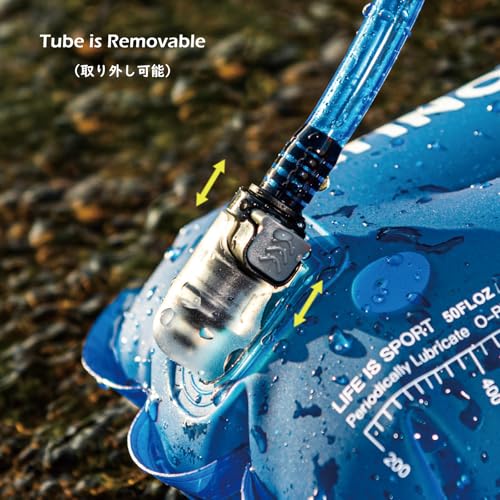 TRIWONDER Hydration Bladder Water Reservoir 1.5 Liter 2L 3L BPA Free Water Bladder for Running Cycling Hiking Camping Backpack - color: C - 1.5L