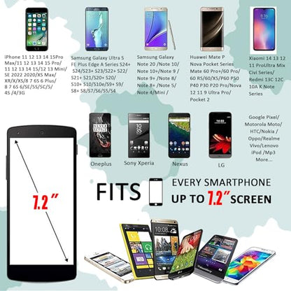 Armband Cell Phone Holder for Running Arm Band iPhone 17 16 15 14 13 12 11 Pro Max 16e Xs Xr X Plus Mini Samsung Galaxy Ultra Note Airpods Pouch Women Men Kids,Runner Gym Walking Arm Bag Blue - color: 06-Blue