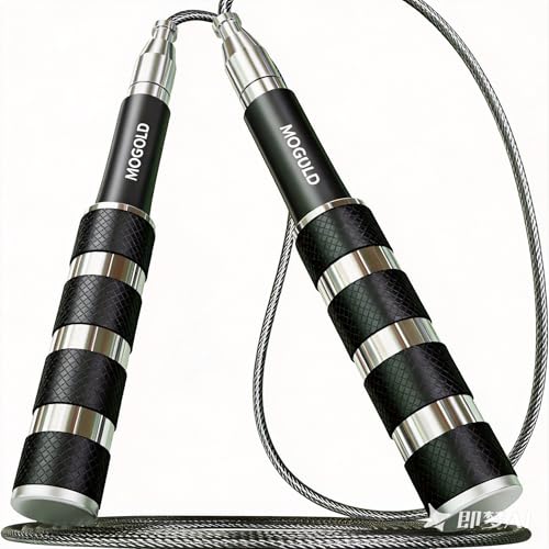 Retractable Jump Rope - No Tool Adjustable, Fits in Pocket, Tangle-Free Steel Cable for Travel & Gym - color: Black