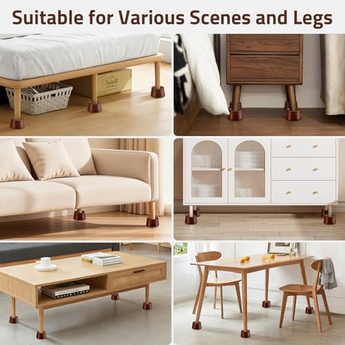 Bed Risers, 2 Inch Wooden Furniture Risers 4 Pack - size: 2 inch