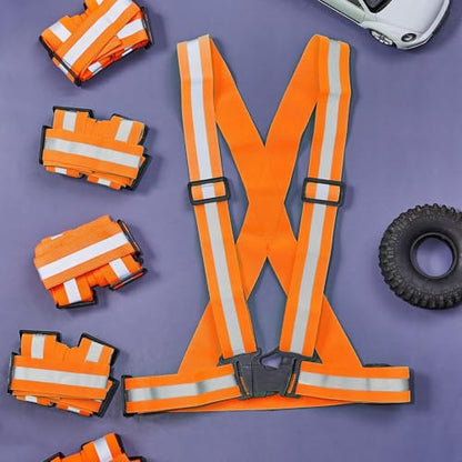 Hercicy Reflective Vest High Visibility Safety Vests Bulk - color: Orange