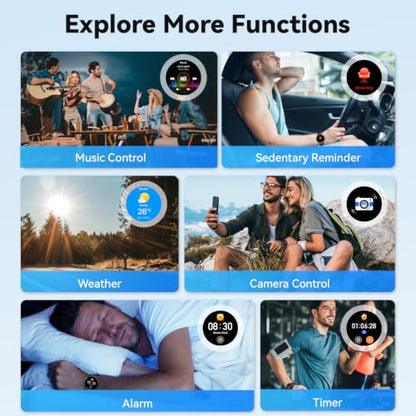 Smart Watch for Men Fitness Tracker: Waterproof Digital Womens Watches Make Answer Call Smartwatch for Android Phone iPhone Samsung Compatible Sleep SpO2 Heart Rate Monitor Running Step Pedometer - color: Black