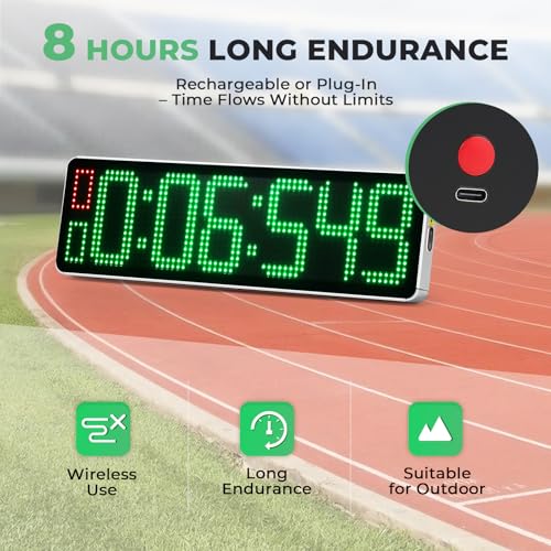 Powered Cordless Lap Laser Timer with Stand