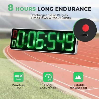 Powered Cordless Lap Laser Timer with Stand