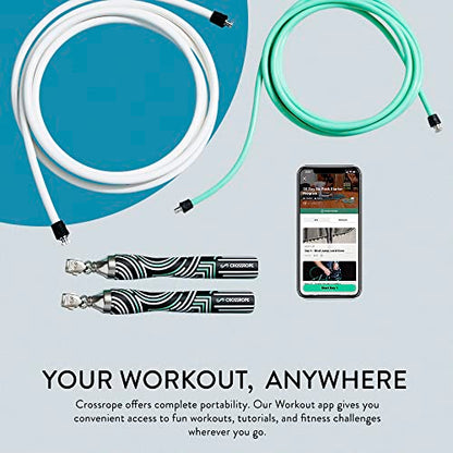 Crossrope Jump Rope Get Lean Set - Speed Rope and Strength Rope
