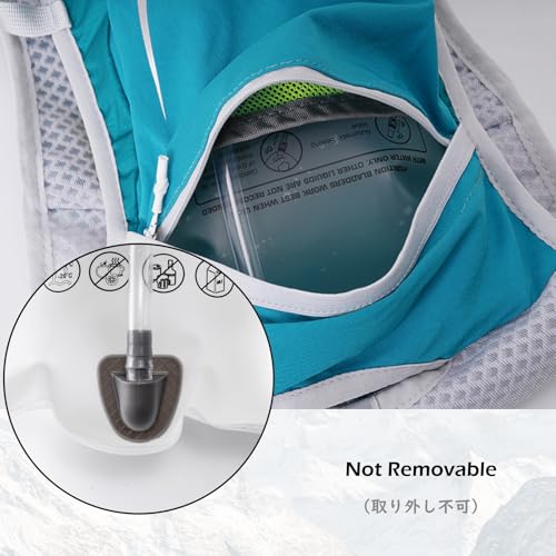TRIWONDER Hydration Bladder Water Reservoir 1.5 Liter 2L 3L BPA Free Water Bladder for Running Cycling Hiking Camping Backpack - color: D - 2L
