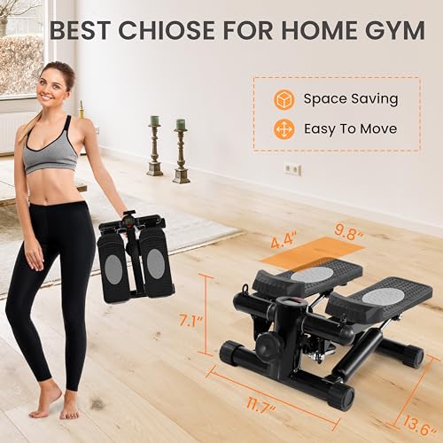Signature Fitness Stair Stepper for Home Exercise, Portable Stepper Machine Capable of Full-Body Exercise, Low Noise and Smooth, Multiple Options