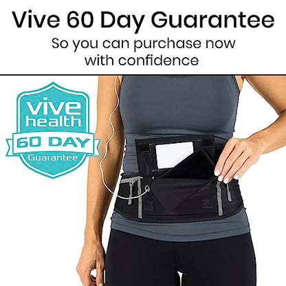Vive Running Belt Fanny Pack for Women, Men, Kids, Adults, Jogging - color: Teal