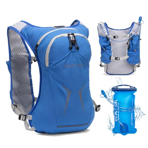 Carey STEN Lightweight Hydration Backpack with 1.5-Liter Water Bag - color: Blue
