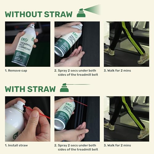 100% Silicone Treadmill Belt Lubricant - Treadmill Oil Spray - All Types of Treadmills - Eco-Friendly Lube - Non-Toxic - Odorless - 8 oz