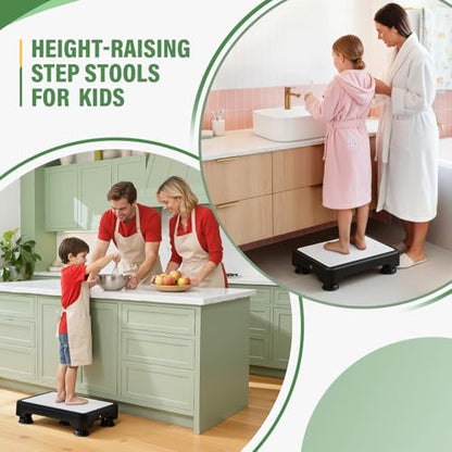 SOYO Mobility One Step Stool Platform for Adults & Elderly, Black-White - color: Black-white
