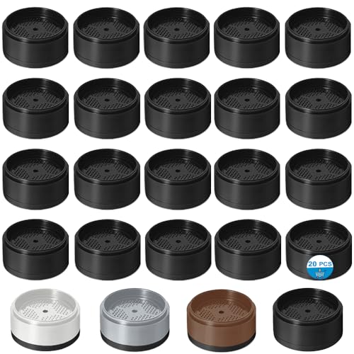 Bed Risers 1 inch, 2 inch, 3 inch, 4 inch Heavy Duty, Adjustable Furniture Riser for Table Desk Couch Sofa Chair Refrigerator Washing Machine, Stackable Bed Raisers Blocks (Black 20 Pack, 1 inch) - color: Black 20 Pack, size: 1 Inch