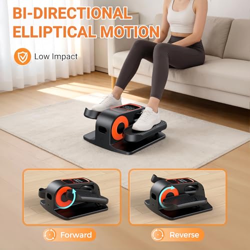 DUREXO Under Desk Elliptical Machine, Electric Leg Exerciser for Seniors