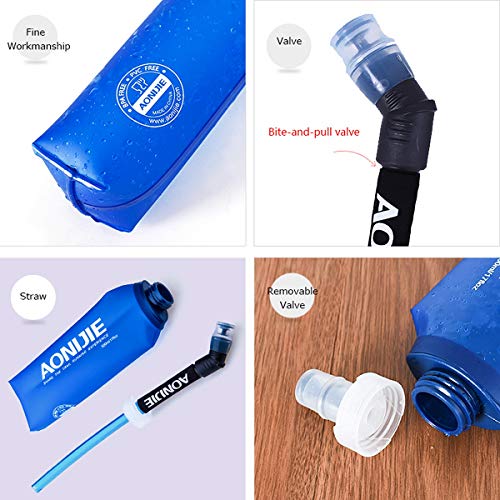 AONIJIE Soft Water Bottle, 2 Pack, 500ml - color: 2 Pcs - 500ml
