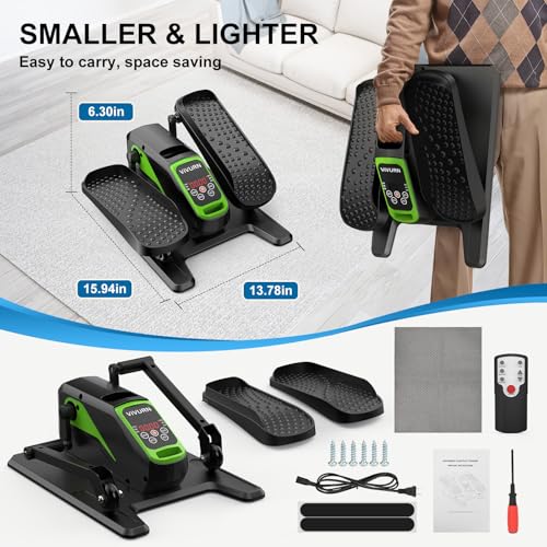 Under Desk Elliptical Leg Exerciser While Sitting for Seniors - color: Green
