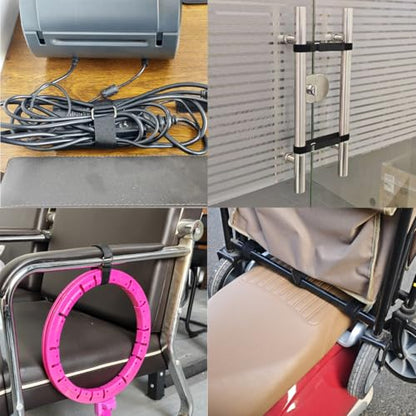 36 inch Cable Strap with Buckle - 16 PACK Hook and Loop Fastening Straps - Adjustable Nylon Extend Securing Strap - size: 1 x 36 in