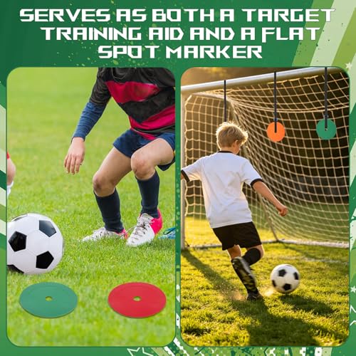7 PCS Soccer Goal Target Sets Adjustable Straps Training Set for Shooting Accuracy Speed and Agility Practice Sports Training for Lacrosse Football Baseball Hockey
