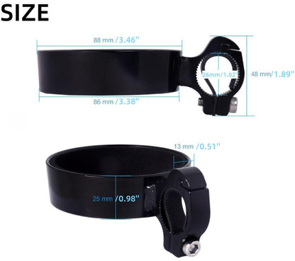 Aluminium Alloy Bike Cup Holder Coffee Holder for Bike Handlebar (C Black) - color: C Cup Holder-Black