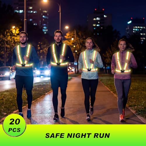 Hercicy Reflective Vest High Visibility Safety Vests Bulk - color: Yellow/Orange
