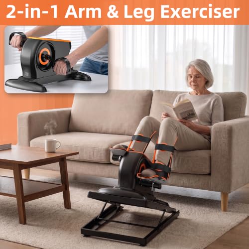 Under Desk Bike Electric Pedal Exerciser for Seniors & Rehab - size: OLTD-01