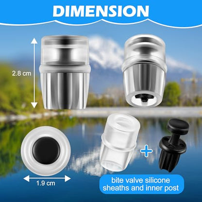 Enhon Hydration Bladder Silicone Bite Valve Replacement - color: Black