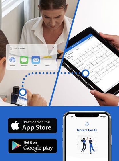 Bioheart | 24/7 Continuous Heart Monitor | No Prescription Needed | Smart Wearable | Chest Strap | One Month Subscription Included - size: Large