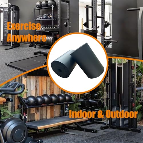 4 Pcs Foam Pad Roller, Foam Roller Pad Replacement for Leg Extension Weight Bench Inversion Table and Home Gym Exercise Equipments, Suitable for 1-inch Rod (7.87"L X 4.72" Od X 1.18" Id)