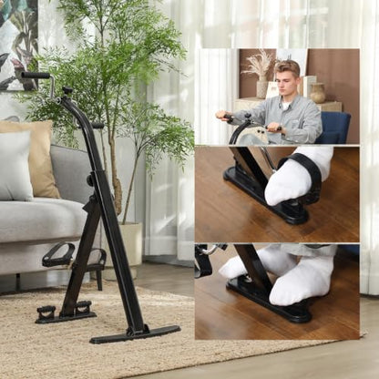 Soozier Pedal Exerciser Foldable Height-Adjustable for Seniors Elderly