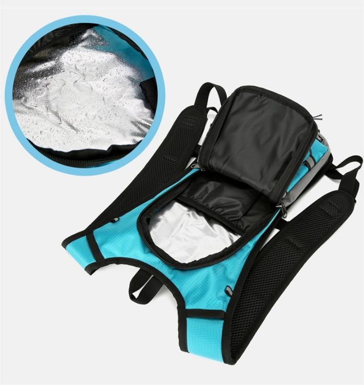 Lake Blue Hydration Packs Trail Running Backpack Ultra Lightweight Hydration Vest with 2L Water Bladder for Bicycle Marathon Hiking Bicycle Bags Water Bag Portable Road Cycling Sport Climbing Pouch