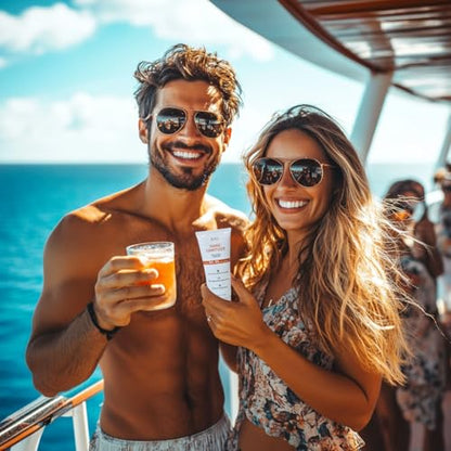 Smuggle Mug Lotion Flasks 3 Pack | TSA Approved 100ml Tubes and Clear Quart Zipper Bag | Lid Seals and Funnel Included | Disguised Containers for Cruise, Beach, and Festival | Total of 10 oz | Secret