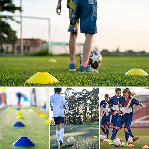 50/100/200pcs Disc Cones, Soccer Cones with Carry Bag and Holder, 5 Colors - size: 50pcs