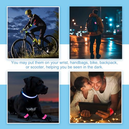 PATIKIL Reflective Slap Bands Snap Bracelet - color: Orange Red