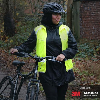 Salzmann Reflective Running Vest | Lightweight, Breathable Hi Vis Vest - size: Large