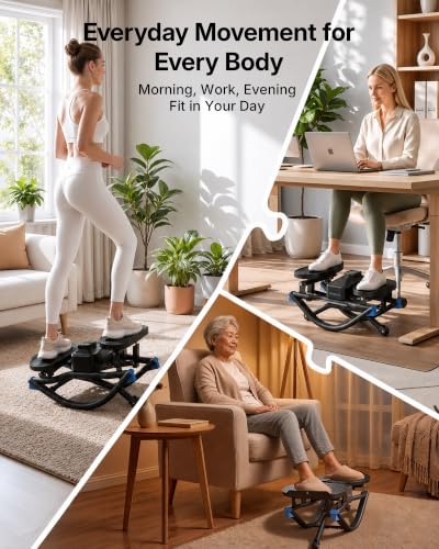 Merach Rocking Steppers for Exercise at Home, 3D Motion Stair Stepper
