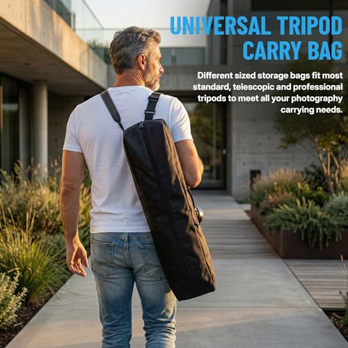 Tripod Bag Case，Tripod Storage Bog Bag with Shoulder Strap,Multifunctional Carrying Case for Mic Stand, Music Stand, Drum Hardware, Speakers, light, Ring Light Projector Stand (27.5*4*4 inch) - size: 27.5*4*4 inch