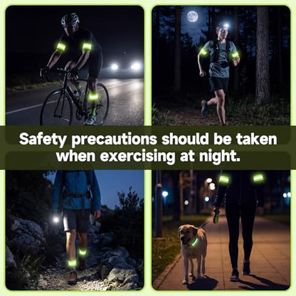10pcs Reflective Running Armbands,High Visibility Reflective Armband
