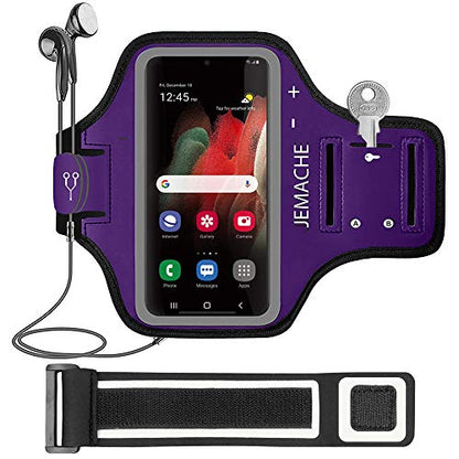 Running Armband for Samsung Galaxy S26 S25 S24 S23 S22 (Purple) - color: Purple, size: 6.3" (S)