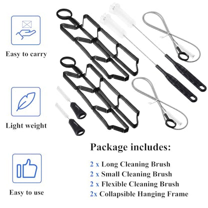 Patelai 2 Set 8 in 1 Reservoirs Hydration Bladder Cleaning Kit - color: Black