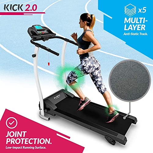 Bluefin Fitness Kick 2.0 | Task 2.0 | Innovative High-Speed Folding Treadmill | Home Walkpad | Joint Protection Tech | Compact Walking | Running Machine | Home Gym Office | Bluetooth - style: B Kick 2.0 2024