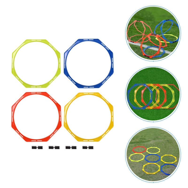Abaodam Agility Rings for Soccer Speed Training, Portable Footwork Ladder