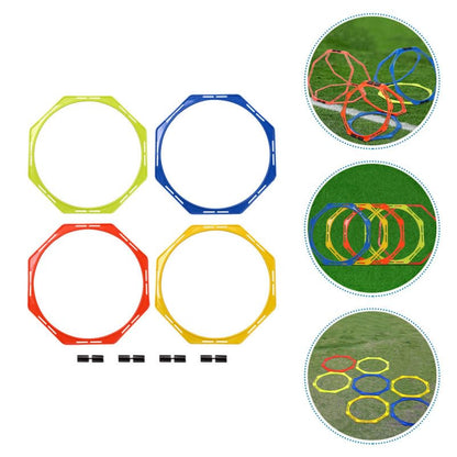 Abaodam Agility Rings for Soccer Speed Training, Portable Footwork Ladder