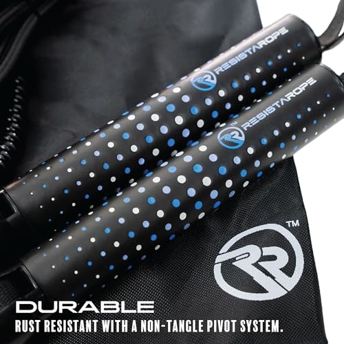 2-in-1 Jump Rope & Resistance Band — Quick-Convert Handles, 30 lbs Resistance, Ball Bearing Speed Rope | Compact Full-Body Training System for Home & Travel - size: Short