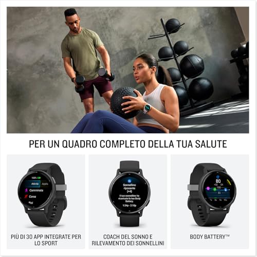 Garmin vívoactive® 5, Health & Fitness GPS Smartwatch, 42mm, Navy - color: Navy