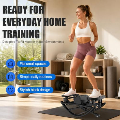 KINMAC Rocking Stepper for Exercise at Home-Rock Stepper Side to Side - color: Black