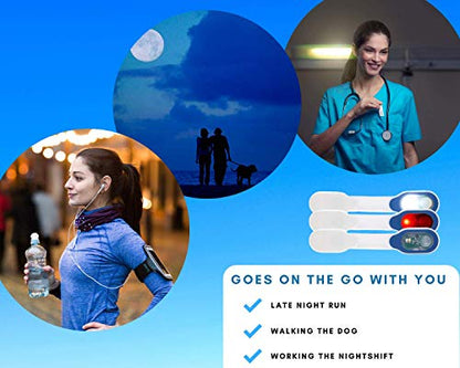 Clip-on, Magnetic LED Safety Light, 4 Light Modes, Rechargeable, Perfect for Nurses, Doctors, Mechanics - color: Green