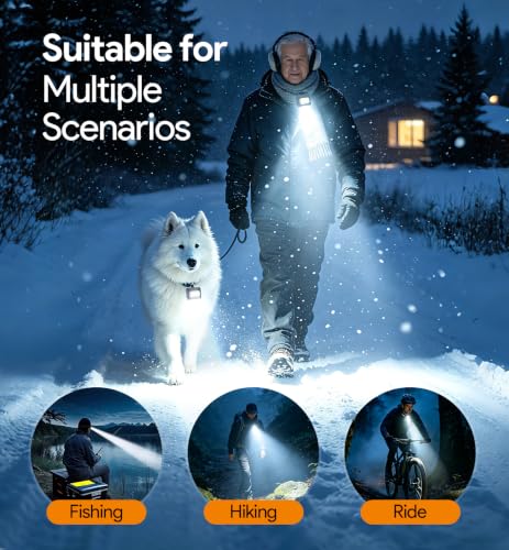 Running Lights for Runners, 2 Pack Rechargeable LED, 4 Modes, Night Running