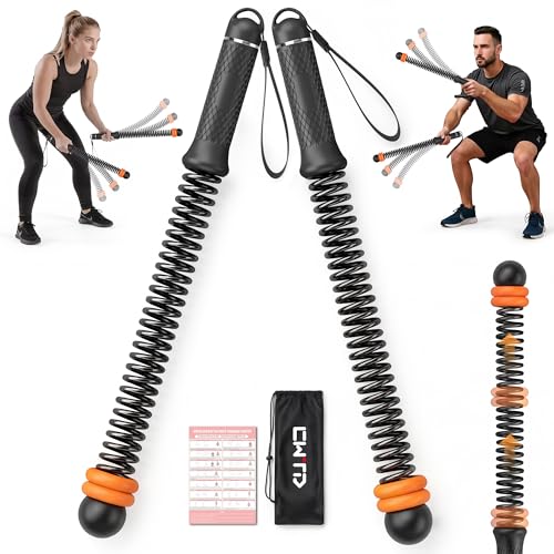 Portable Weighted Cordless Battle Ropes for Men & Women, Black