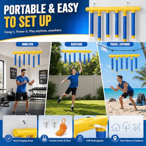 Reflex Drop Sticks Game, 3-Speed Reaction Training Tool for Adults
